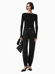AllSaints Blue Val TENCEL™ Trousers - Image 1 of 7