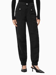 AllSaints Blue Val TENCEL™ Trousers - Image 2 of 7