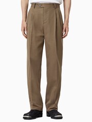 AllSaints Brown Tallis Straight Trousers - Image 2 of 8