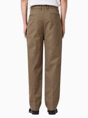AllSaints Brown Tallis Straight Trousers - Image 6 of 8