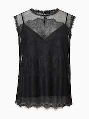 AllSaints Black Clara Top - Image 8 of 8