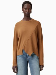 AllSaints Brown Isla Jumper - Image 1 of 8