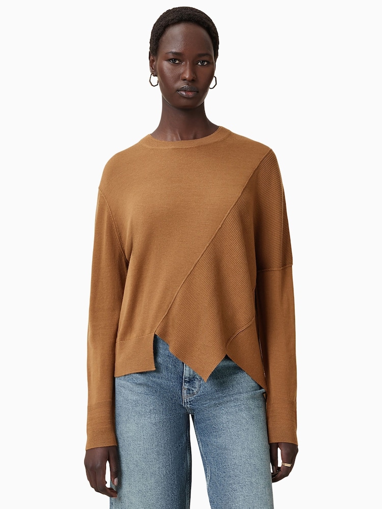 AllSaints Brown Isla Jumper - Image 1 of 8