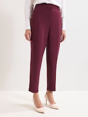 Phase Eight Red Fara Taper Trousers - Image 3 of 6