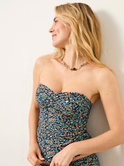 FatFace Talland Navy Surf Ditsy Tankini Top - Image 5 of 7