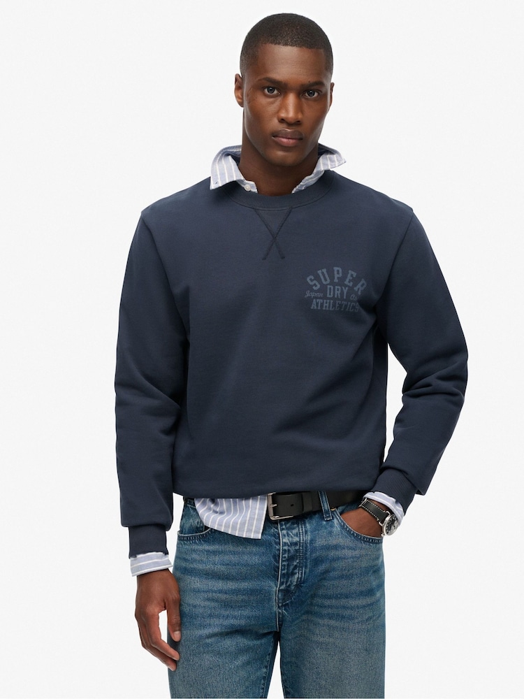Blusa de moletom Superdry Athletic Essentials Crew - Imagem 1 de 5