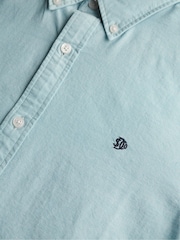 Superdry Blue Classic Oxford Long Sleeve Shirt - Image 6 of 6