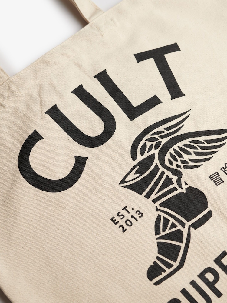 Superdry Nude CULT Graphic Print Bag - Image 4 of 4 Superdry Nude CULT Graphic Print Bag - Image 4 of 4