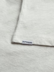 Superdry Grey Athletic Essential Slub T-Shirt - Image 6 of 6