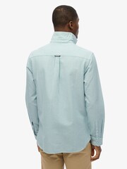 Superdry Blue Classic Oxford Long Sleeve Shirt - Image 2 of 6