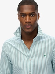 Superdry Blue Classic Oxford Long Sleeve Shirt - Image 4 of 6