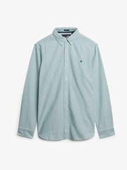 Superdry Blue Classic Oxford Long Sleeve Shirt - Image 5 of 6
