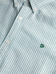 Superdry Blue Classic Oxford Long Sleeve Shirt - Image 6 of 6