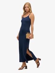 Superdry Blue Athletic Essentials Jersey Maxi Cami Dress - Image 2 of 5