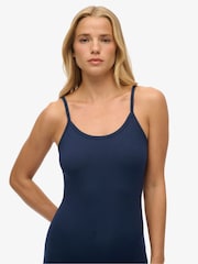 Superdry Blue Athletic Essentials Jersey Maxi Cami Dress - Image 4 of 5