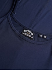 Superdry Blue Athletic Essentials Jersey Maxi Cami Dress - Image 5 of 5
