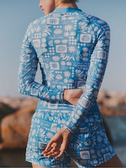 FatFace Blue MCS Rash Vest - Image 2 of 5
