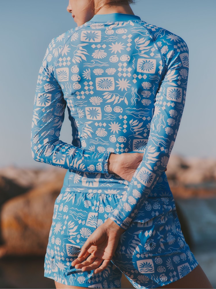 FatFace Blue MCS Rash Vest - Image 2 of 5