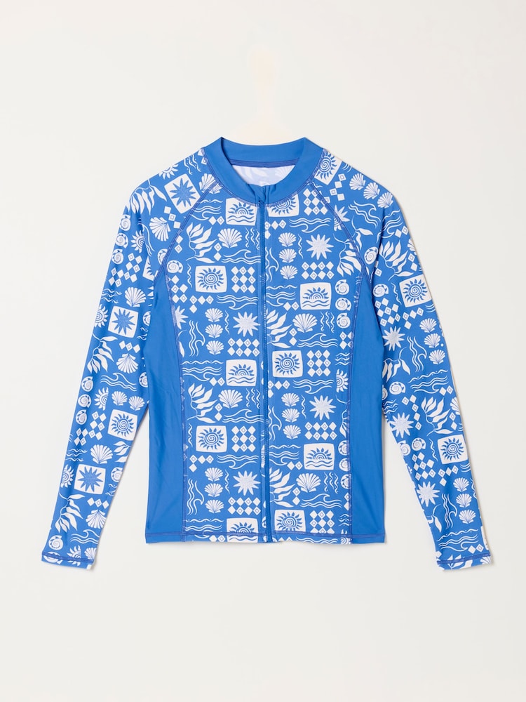 FatFace Blue MCS Rash Vest - Image 5 of 5