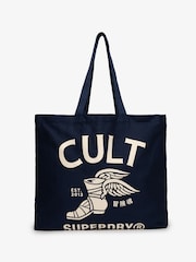 Superdry Blue CULT Graphic Print Bag - Image 1 of 4