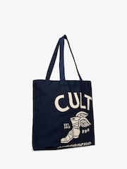 Superdry Blue CULT Graphic Print Bag - Image 3 of 4