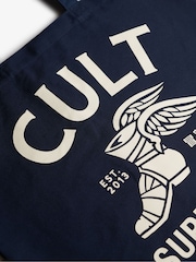 Superdry Blue CULT Graphic Print Bag - Image 4 of 4