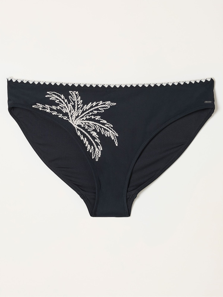 FatFace Cornelli Black Cornelli Full Bikini Bottom - Image 5 of 5