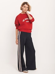 Mint Velvet Red Graphic Print Sweatshirt - Image 3 of 8