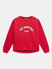 Mint Velvet Red Graphic Print Sweatshirt - Image 7 of 8
