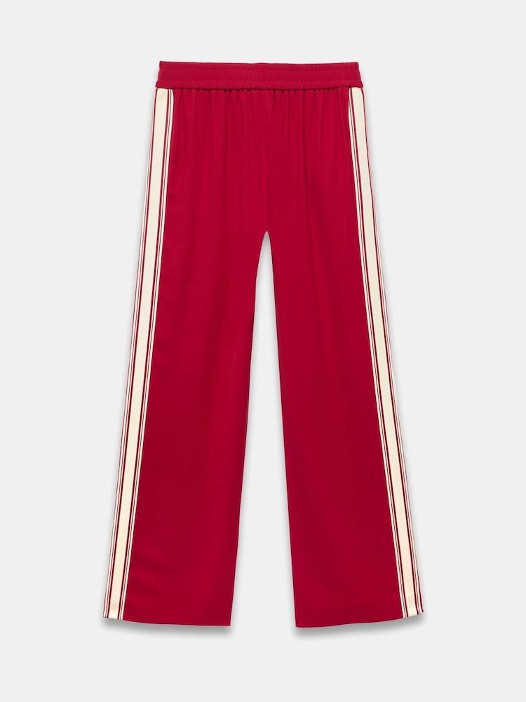 Mint Velvet Red Side Stripe Trousers - Image 8 of 8 Mint Velvet Red Side Stripe Trousers - Image 8 of 8