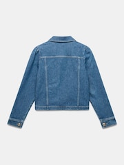 Mint Velvet Blue Button Detail Denim Jacket - Image 8 of 8
