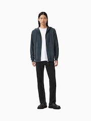 AllSaints Blue Brace Zip Up Hoodie - Image 5 of 7