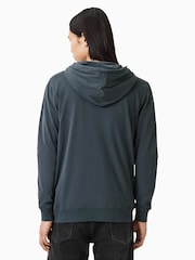 AllSaints Blue Brace Zip Up Hoodie - Image 6 of 7