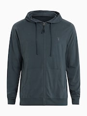 AllSaints Blue Brace Zip Up Hoodie - Image 7 of 7