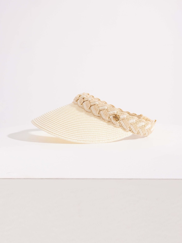 Seaspray Amelia Braided Visor Hat - Image 1 of 5