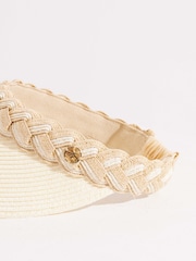 Seaspray Amelia Braided Visor Hat - Image 2 of 5