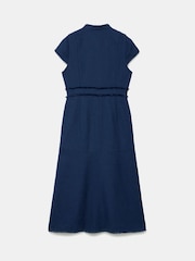 Mint Velvet Blue Boucle Midi Dress - Image 8 of 9