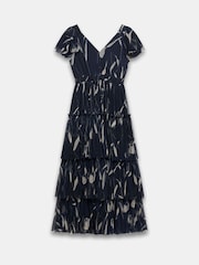 Mint Velvet Blue Floral Print Maxi Dress - Image 7 of 8