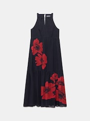 Mint Velvet Red Floral Print Maxi Dress - Image 7 of 8