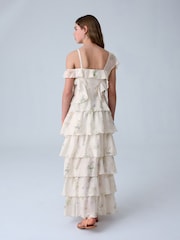 smALLSAINTS Cream Sienna Maxi Dress - Image 6 of 10