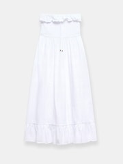 Mint Velvet White Bandeau Midi Dress - Image 7 of 8