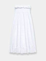 Mint Velvet White Bandeau Midi Dress - Image 8 of 8