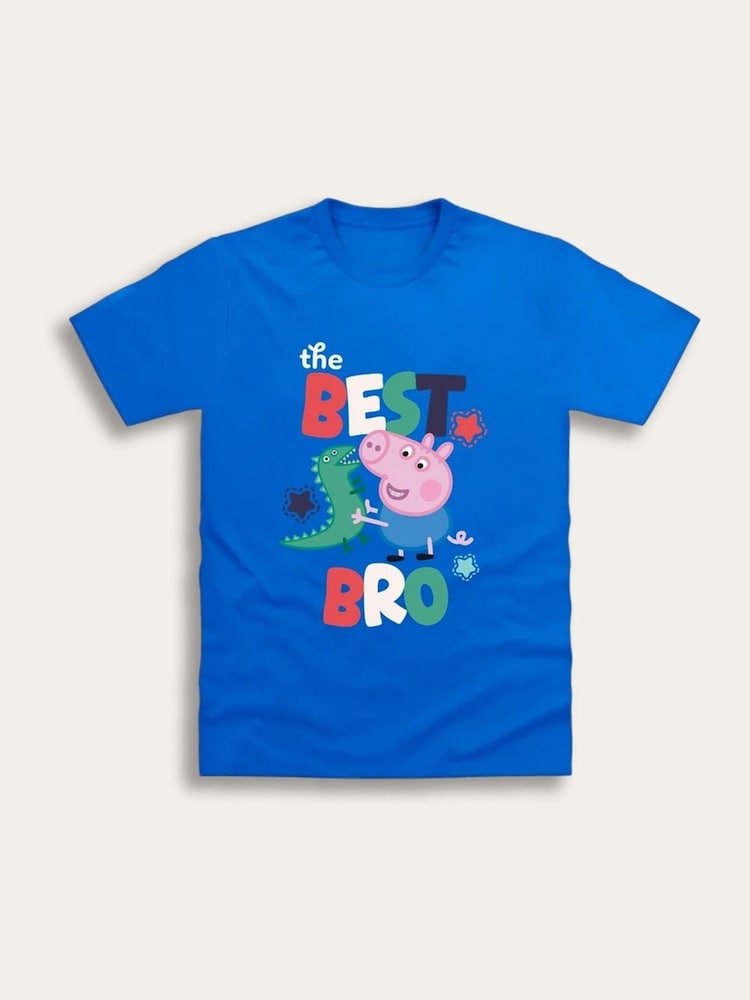 Brand Threads Blue George Pig T-Shirt - Image 1 of 1