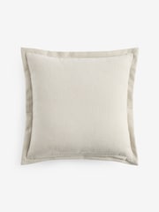 Ivory 50 x 50cm Burford Flange Edge Cushion - Image 2 of 2