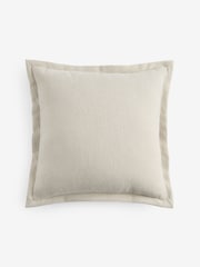 Ivory 50 x 50cm Burford Flange Edge Cushion - Image 3 of 4