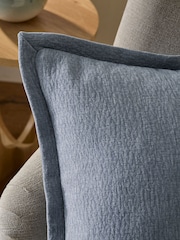 Blue 50 x 50cm Burford Flange Edge Cushion - Image 2 of 4