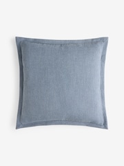 Blue 50 x 50cm Burford Flange Edge Cushion - Image 3 of 4