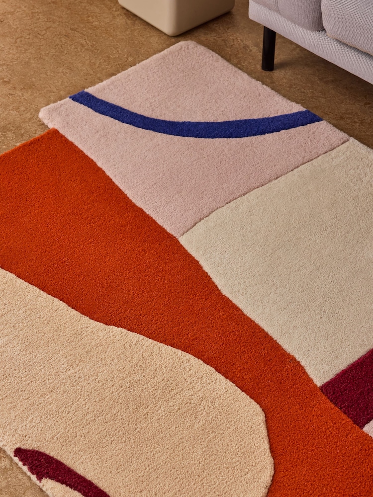 MADE.COM Multi Frieda Wool Tufted Rug - Image 2 of 5