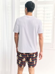Chelsea Peers Get Stuffed Argyle Bear Print Short Pyjamas Set - صورة 4 من 5