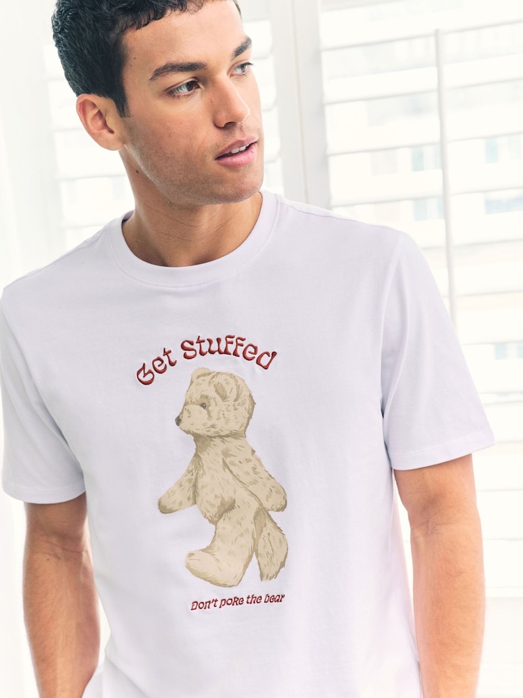 Chelsea Peers Get Stuffed Argyle Bear Print Short Pyjamas Set - صورة 5 من 5